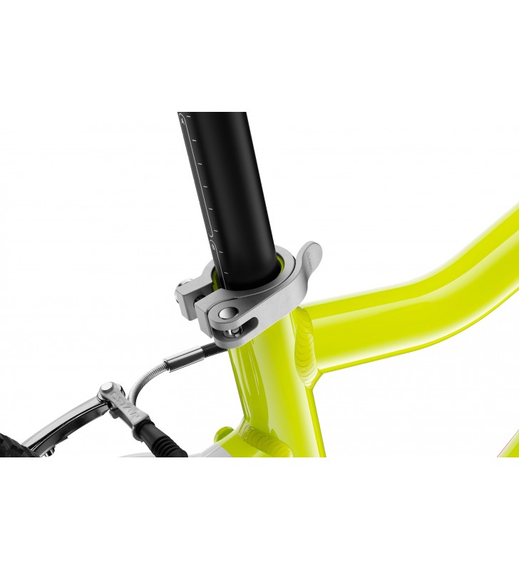 Rower dziecięcy woom 3 GO AUTOMAGIC - Neon Lime - 16 calowy - z przerzutkami