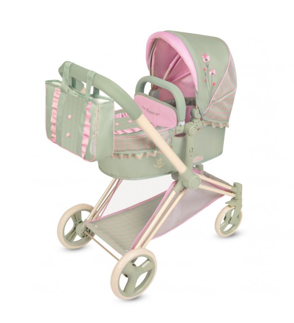 Wózek_3w1 Botanic składany dla lalek do 47 cm DeCuevas Toys 81768