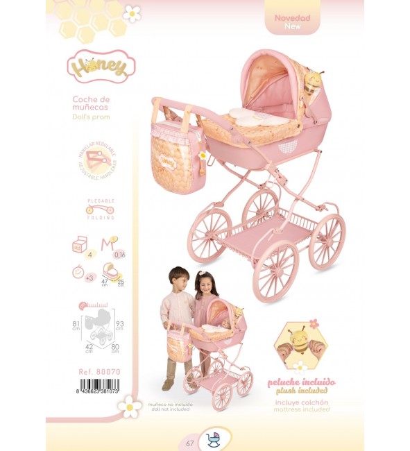 Duża_gondola Honey dla lalek do 45 cm DeCuevas Toys 80070