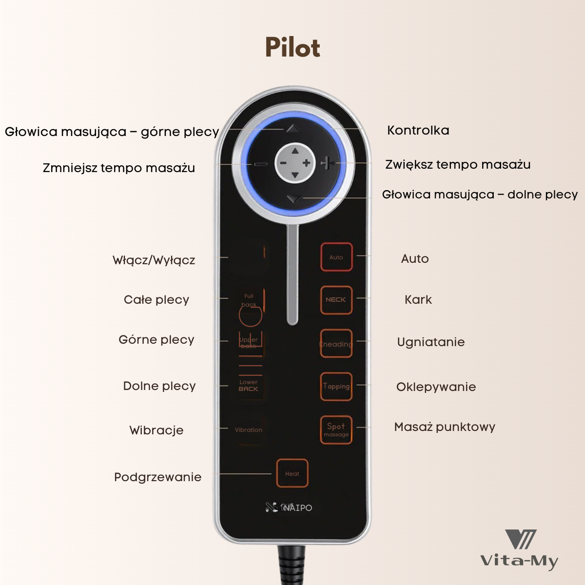 fotel masujacy vita my pilot