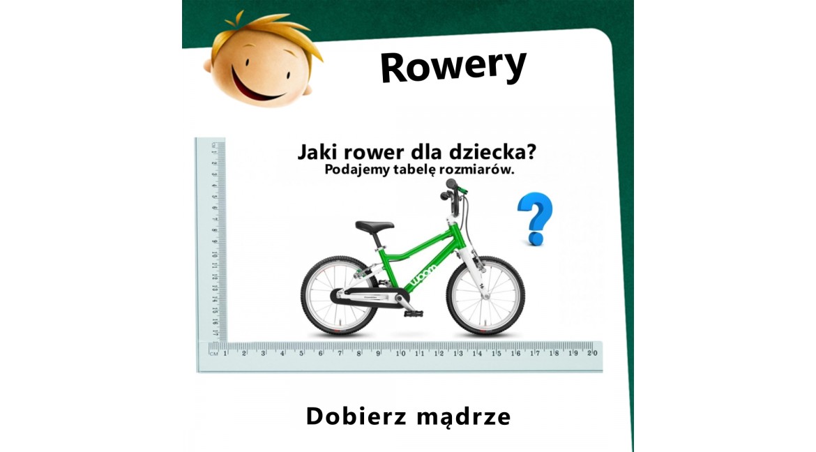 Jaki rower dla dziecka? Tabela rozmiarów rowerów Woom
